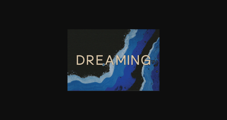 Dreaming Font Poster 3