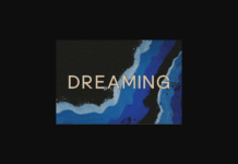 Dreaming Font Poster 1