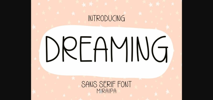 Dreaming Font Poster 3