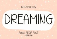 Dreaming Font Poster 1