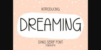 Dreaming Font Poster 1