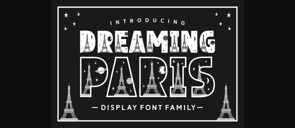 Dreaming Paris Font Poster 3