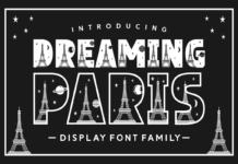 Dreaming Paris Font Poster 1