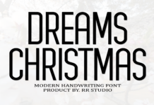 Dreams Christmas Font Poster 1