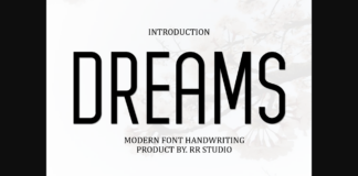 Dreams Font Poster 1