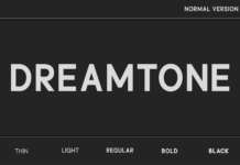 Dreamtone Font Poster 1