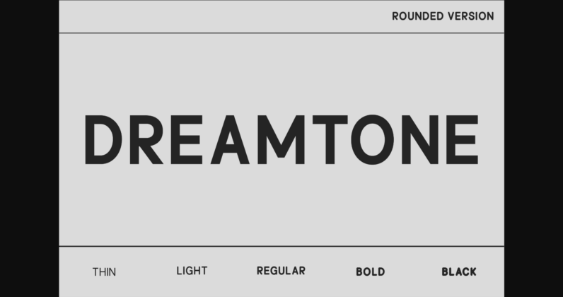 Dreamtone Rounded Font Poster 3