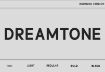 Dreamtone Rounded Font Poster 1