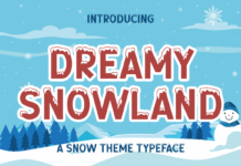 Dreamy Snowland Font Poster 1