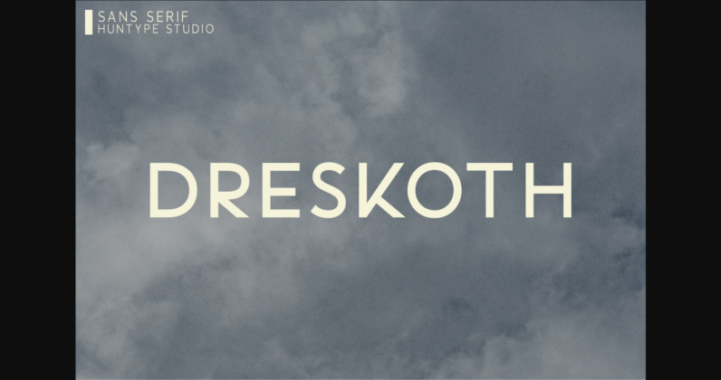 Dreskoth Font Poster 3
