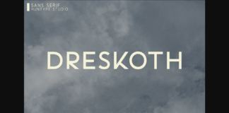 Dreskoth Font Poster 1