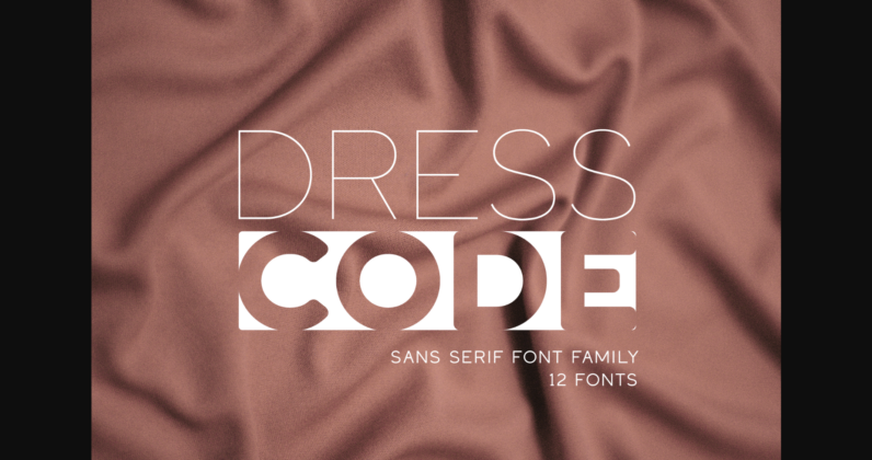 Dress Code Font Poster 3