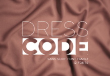 Dress Code Font Poster 1