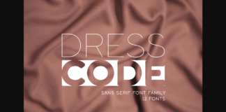 Dress Code Font Poster 1