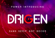 Drigen Font Poster 1