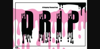 Dripx Font Font Poster 1