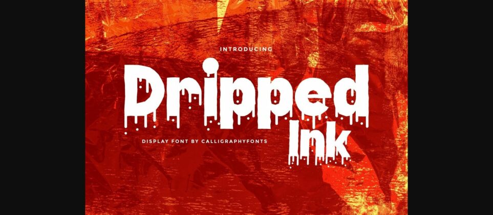 Dripped Ink Font Poster 3