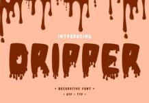 Dripper Font Poster 1