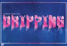 Dripping Font Poster 1