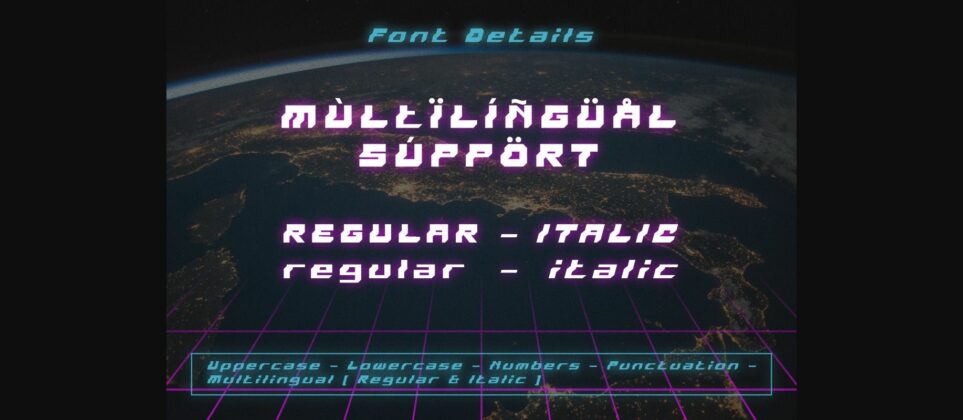 Droid Wars Font Poster 5