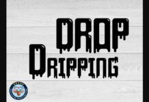 Drop Dripping Font Poster 1