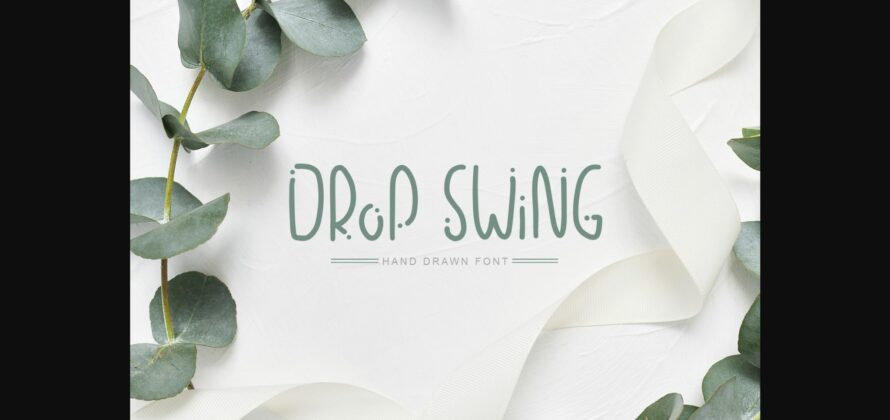 Drop Swing Font Poster 3