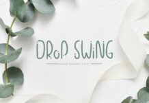 Drop Swing Font Poster 1