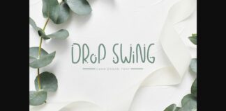 Drop Swing Font Poster 1