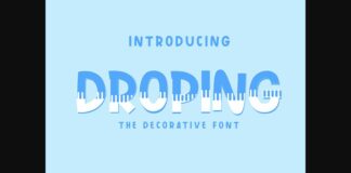 Droping Font Poster 1