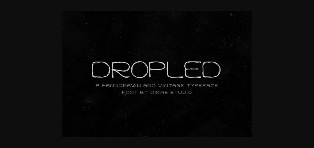 Dropled Font Poster 3