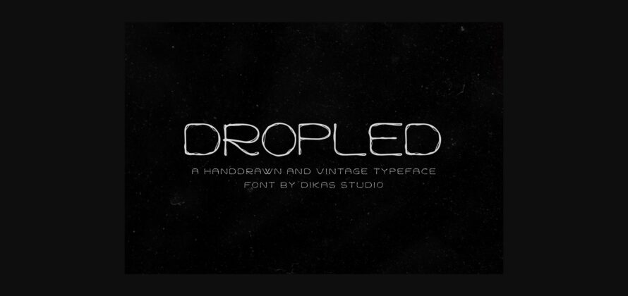 Dropled Font Poster 3