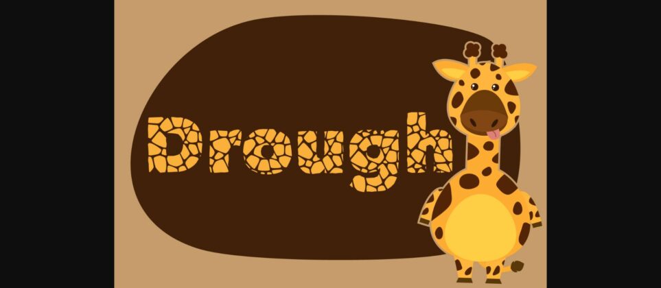 Drought Font Poster 3