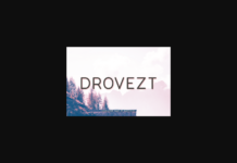 Drovezt Font Poster 1