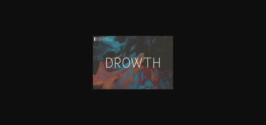 Drowth Font Poster 3