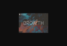 Drowth Font Drowth Font Poster 1
