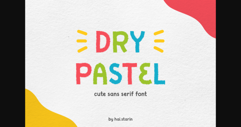 Dry Pastel Font Poster 3