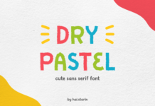 Dry Pastel Font Poster 1