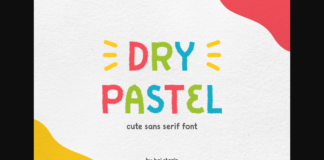 Dry Pastel Font Poster 1