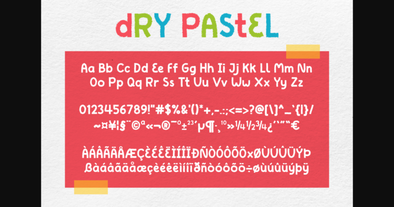 Dry Pastel Font Poster 6