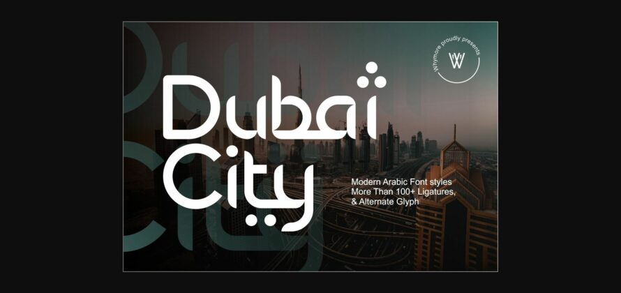 Dubai City Font Poster 3