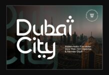 Dubai City Font Poster 1