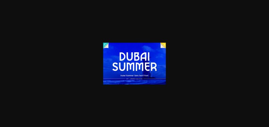Dubai Summer Font Poster 3