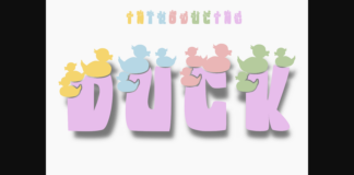 Duck Font Poster 1