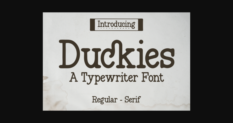 Duckies Font Poster 3