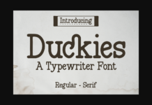Duckies Font Duckies Font Poster 1