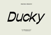 Ducky Font Poster 1