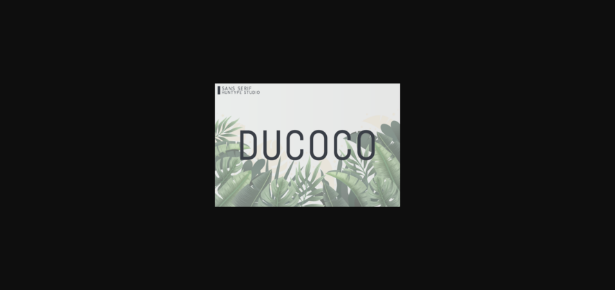Ducoco Font Poster 3