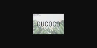 Ducoco Font Poster 1