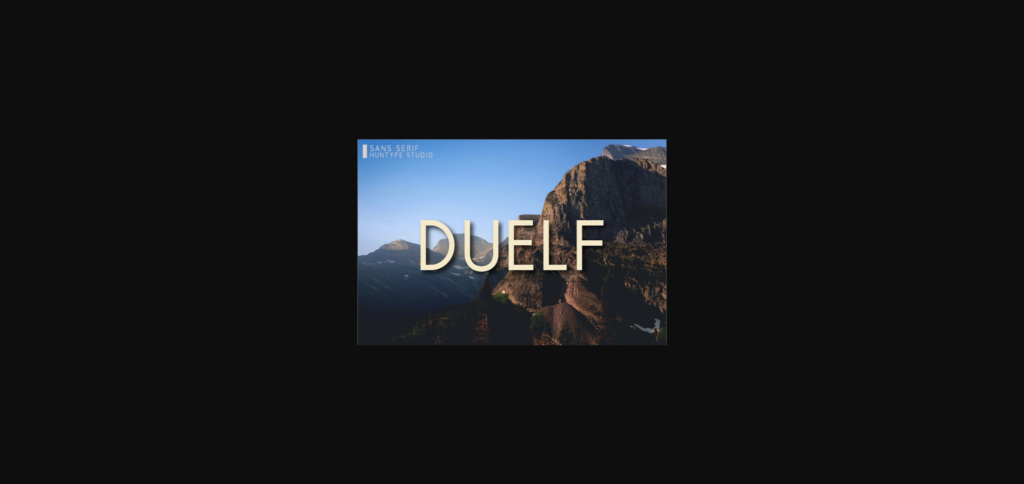 Duelf Font Poster 3