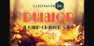 Dulator Font Poster 1